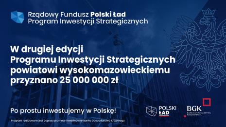 informacja o dofinansowaniu 25000000zł na budowę budynku starostwa