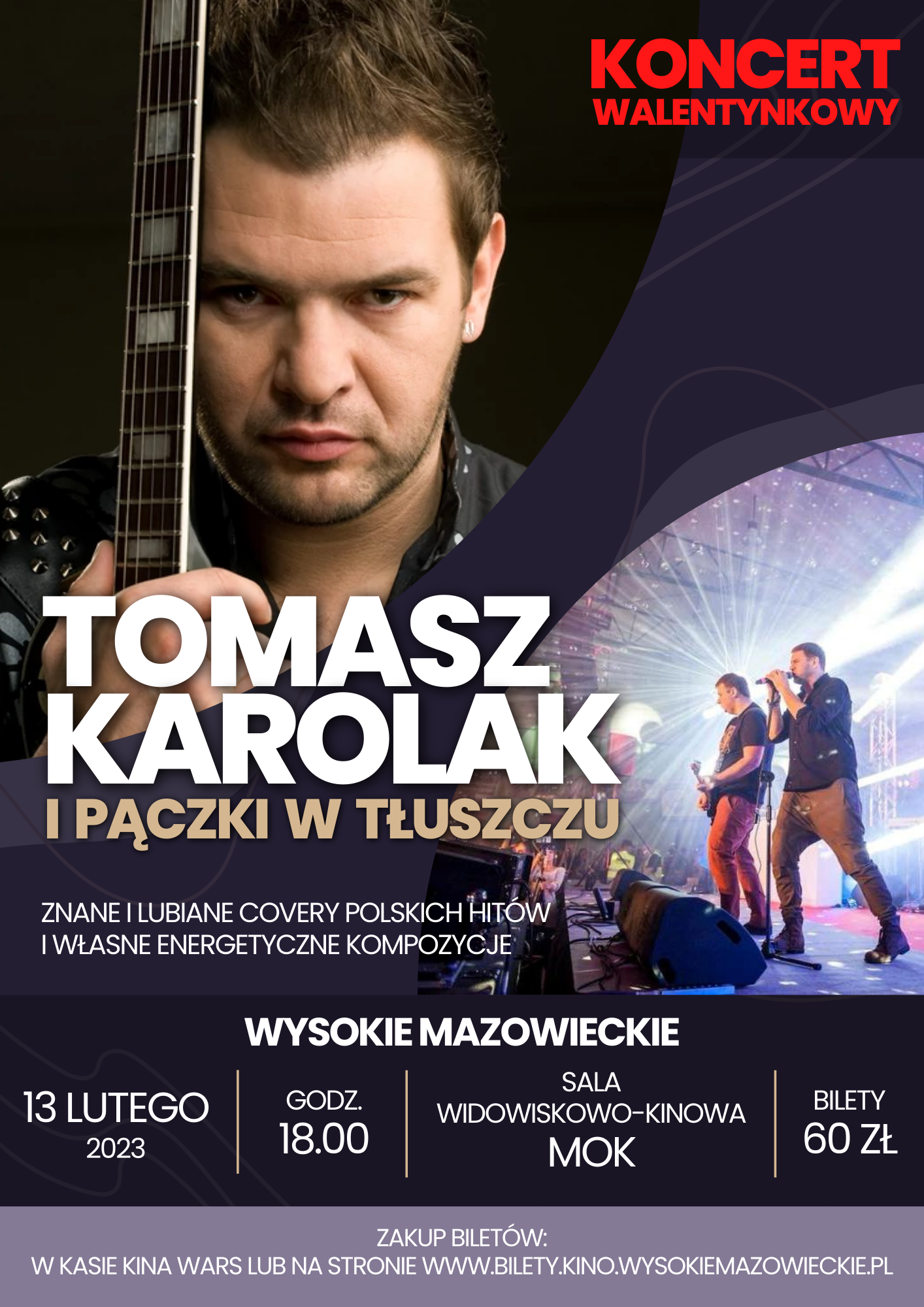 plakat koncert walentynkowy