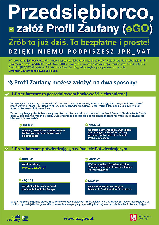 profil zaufany plakat